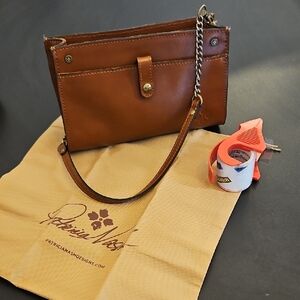 Patricia Nash Tan Leather Wristlet